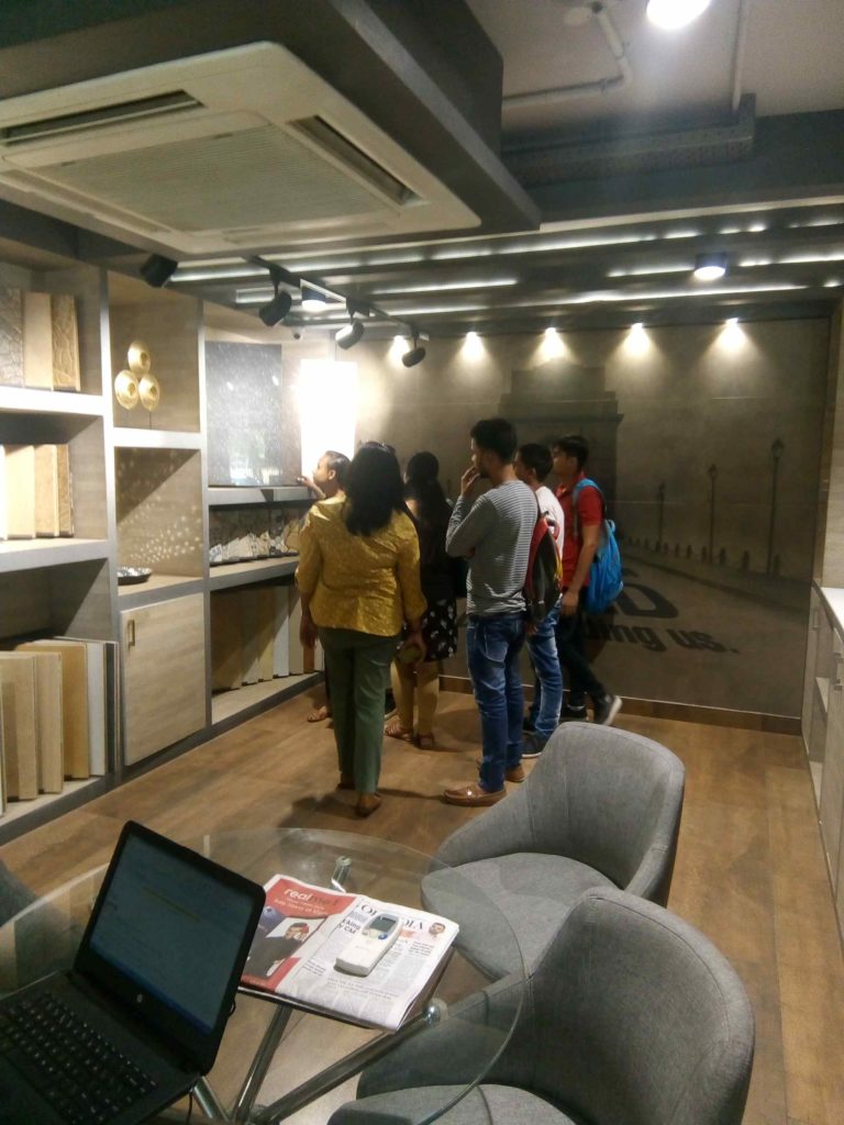 Students learning interior designing at Sukriti Professional Academy Delhi