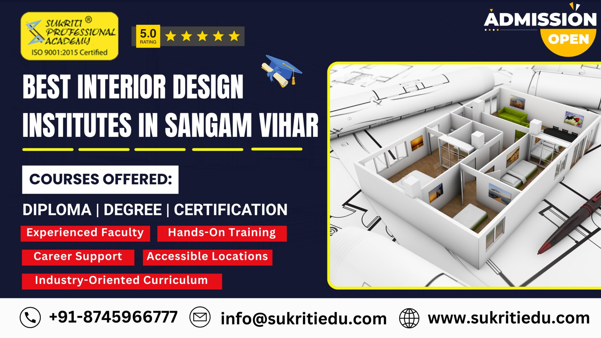 Interior Design Institute in Sangam Vihar | Sukriti Academy