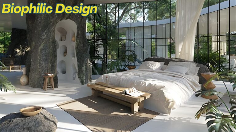 Biophilic bedroom design