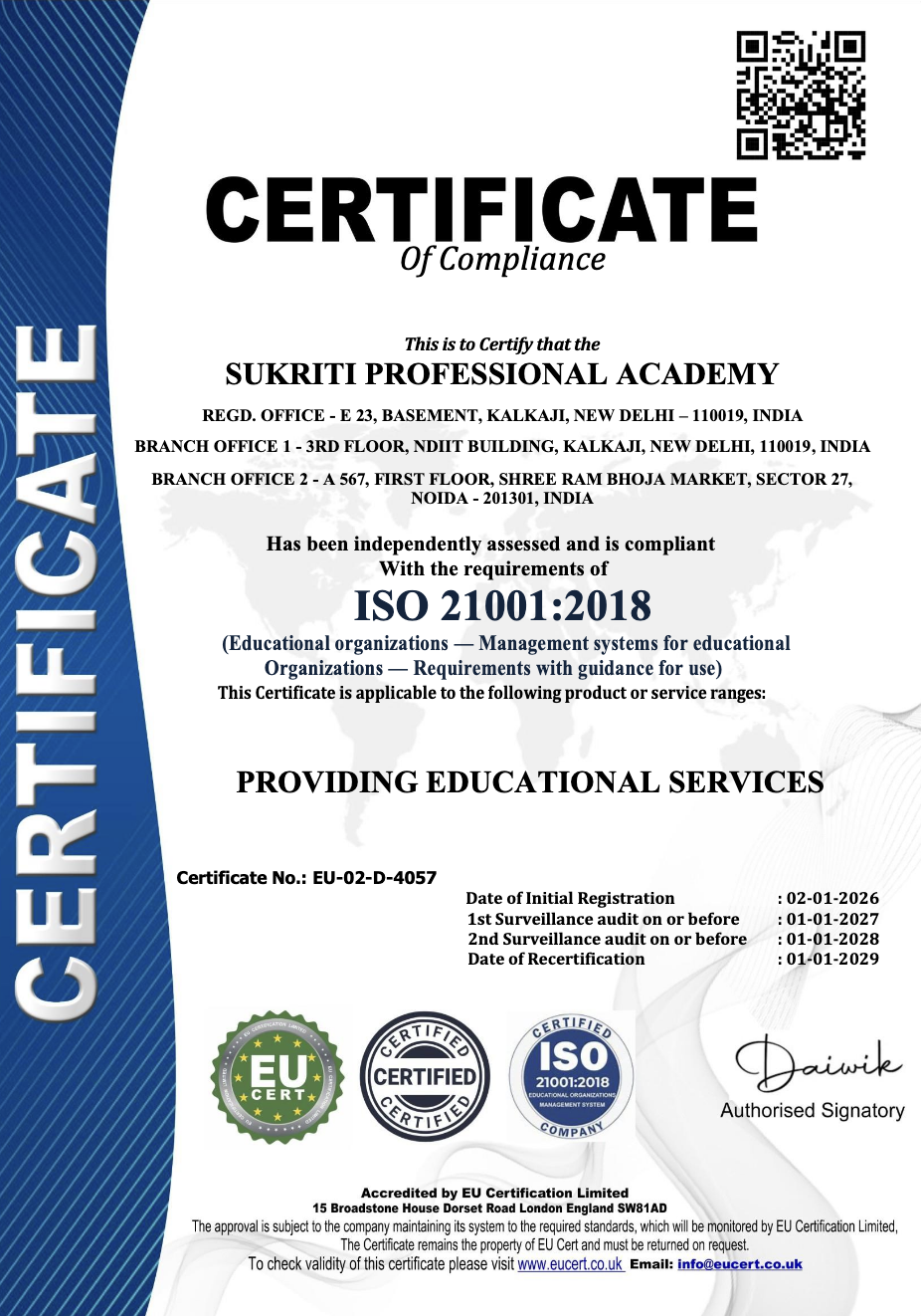 ISO Certificate