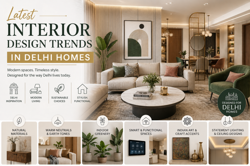 Latest Interior Design Trends in Delhi